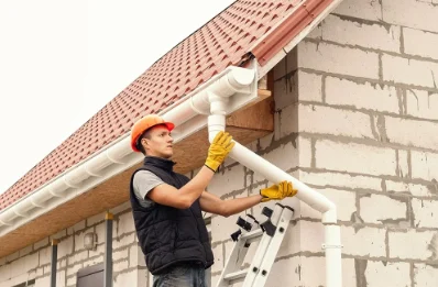 Pose et remplacement de gouttières à Épenouse